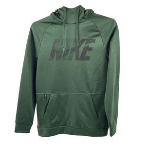 Nike Therma Green Fleece Training Pullover Hoodie SZ S Dri-Fit Hoodie Athleisure